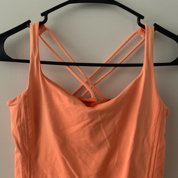 Orange Lululemon Workout Tank - Picture 3 of 8